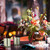 Relaxdays Teelichtgläser, 12er Set, Teelichthalter Glas, Tischdeko, H x D: 8,5 x 7 cm, dekorative Kerzengläser, gold