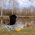 Relaxdays Falteimer Camping, 15l, zusammenfaltbar, Campingeimer mit Henkeln, HBT: 23x31x31 cm, outdoor, PVC, gelb