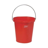 Vikan 12 L Plastic Bucket Red