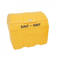 14 Cu Ft Curved Top Grit Bin - 400 Litre / 400 kg Capacity - Yellow