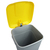 Pedal Operated Recycling Bin - 50 Litre - Yellow Lid