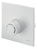 OVENTROP 1022789 Abdeckung Unibox RTL mit Thermostat weiß weiß mit Thermostat