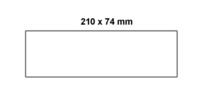 Papier-Etiketten für Euro-Stapelkästen 74 x 210 mm (H x B), weiß