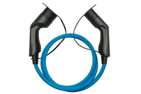 kabelmeister® E-Auto-Ladekabel Mode 3, Typ 2 Stecker an Buchse, 3-phasig, 32 A, 22 kW, blau, 5m