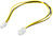 Interne Stromkabelverlängerung P4 4pol Stecker auf Buchse, 0,3m, Good Connections®