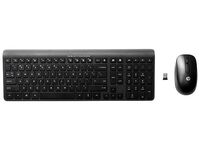 2.4Gdisplay Keyboard (Swedish) 762009-101, Standard, RF Wireless, Black, Mouse included Tastaturen