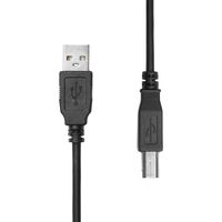 USB 2.0 Cable A to B M/M Black 0.5M USB kábelek