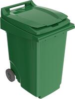 Müllgroßbehälter, Kunststoff, Volumen 60 l, BxTxH 450x530x945/1000 mm, Farbe grü