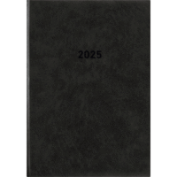Buchkalender 876 14,5x21cm 1 Tag/1 Seite schwarz 2025
