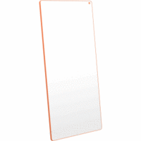 Whiteboard Move & Meet 90x180 cm oranger Rahmen grau