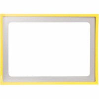 Infotasche mit Ausschnitt A4 quer BxH 312x225mm selbstklebend VE=5 Stück gelb