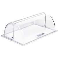 APS Frames Roll Top Cover Transparent Made of Plastic - 170x325x530mm