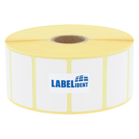 Thermodirekt-Etiketten 40 x 27 mm, 2.000 Thermoetiketten Thermo-Eco Papier auf 1 Zoll (25,4 mm) Rolle, Etikettendrucker-Etiketten permanent