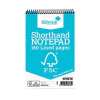 Silvine Envrion Shorthand Notebook 127x203mm (Pack of 10) FSC160