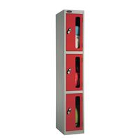 Probe vision clear panel door anti theft lockers