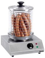Elektrisches Hot-Dog-Gerät, Edelstahl, B 280 x T 280 x H 355 mm