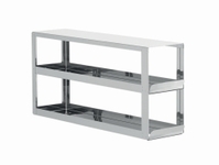 Racks avec tiroirs pour congélateurs armoires acier inoxydable pour boîtes de 130 mm de hauteur