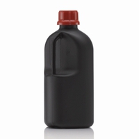 UN-Enghalsflasche 2500 ml "SafeGrip" schwarz HDPE ohne Verschluß