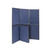 Bi-Office Showboard Exhibition System, Blue/Grey Loop Nylon, 7 Plastic Framed Panels, 90 x60 cm each Left View