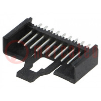 Connector: wire-board; socket; male; Minimodul; 2.5mm; PIN: 10; THT