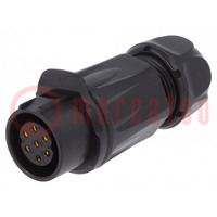 Connector: circular; plug; size 20; 02; female; PIN: 7; for latch