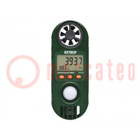 Thermoanemometer; 0÷50°C; 10÷95%RH; Equipment: wristbands; ±4%