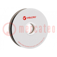 Tape: hook and loop; W: 25mm; L: 25m; Thk: 1.7÷2.05mm; hook; rubber