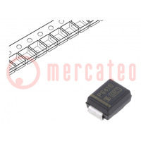 Diode: Zener; 3W; 47V; 32mA; SMD; rouleau,bande; SMB; diode simple