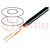 Wire: microphone cable; 2x0.25mm2; black; OFC; -15÷70°C; PVC