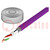 Wire; UNITRONIC® BUS PB FD; 1x2x0.64mm2; stranded; Cu; PUR; violet