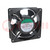 Fan: AC; axial; 230VAC; 119x119x38.5mm; 134m3/h; 42dBA; 2400rpm