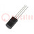 Transistor: NPN; bipolaire; 160V; 1A; 0,9W; TO92