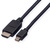 ROLINE Mini DisplayPort Cable, Mini DP-HDTV, M/M, black, 1 m