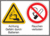 Sicherheitszeichen-Schild - Achtung Gefahr durch Batterien/Rauchen verboten
