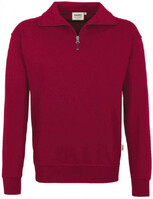 Zip-Sweatshirt Premium weinrot Gr. L