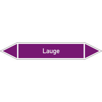 Rohrleitungskennz/Pfeilschild Gruppe7 Laugen(violett),selbstkl. Folie,22,3x3,7cm Version: P7055 DIN 2403 - Lauge P7055