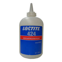 Loctite 424 Ethyl-Cyanacrylat Sekundenkleber für Gummi-Metall Verbindungen, Inhalt: 500 g