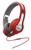 Słuchawki Hi-Fi iX1 RED - z redukcją szumów i bogatym basem, pilot do Apple, Czerwone