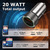 PEDEA KFZ-Lader Dual für USB Type A / C 12-24V / Schnellladegerät / 20 Watt max., silber