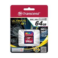 SD Card 64GB Transcend SDXC UHS-I 600x