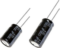 Panasonic EEUFS1C821L capacitors Zwart Vaste condensator Cylindrisch DC