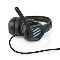 Nedis GHST410BK auricular y casco Auriculares Alámbrico Diadema Juego USB tipo A Negro