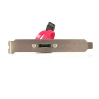StarTech.com eSATA Cable with External Slot Plate SATA-Kabel 0,3 m Schwarz