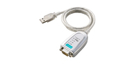 Moxa UPort 1110 cable de serie Plata, Blanco USB tipo A DB-9