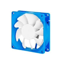 Silverstone FW81 Case per computer Ventilatore 8 cm Blu, Bianco