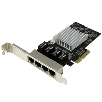 StarTech.com 4 Port PCI Express Gigabit Ethernet Netzwerkkarte - Intel I350 NIC