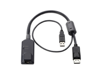 Hewlett Packard Enterprise KVM Console USB/Display Port Interface Adapter toetsenbord-video-muis (kvm) kabel Zwart