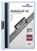 Durable Duraclip 60 protège documents Bleu clair, Transparent PVC
