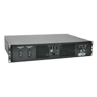 Tripp Lite PDUMH32HVATNET 7.7kW Single-Phase Switched Automatic Transfer Switch PDU, Two 200-240V IEC309 32A Blue Inputs, 16-C13 2-C19 Outlets, 2U, TAA