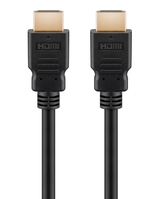 Goobay Ultra High Speed HDMI Cable with Ethernet, 2.1, 8K @ 60 Hz, 4K @ 120 Hz, 48 Gbit/s, PVC, black, 1 m